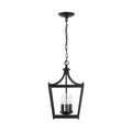 Matte Black 3 Light Foyer X309
