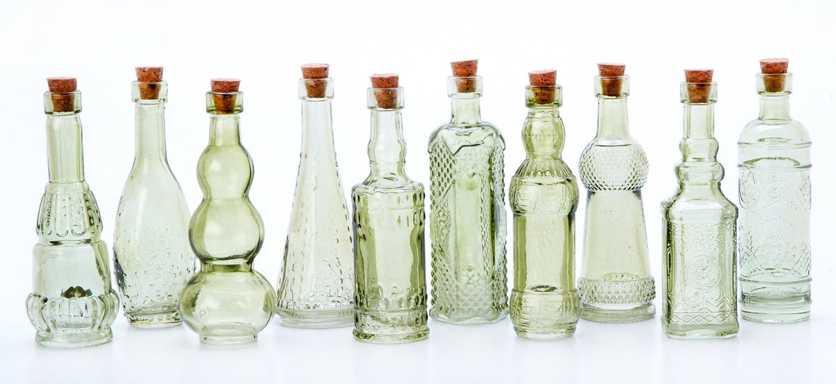 Green Glass Bottle 5 Inches X1700