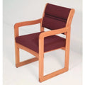 Solid Oak Sled Base Guest Chair Y462