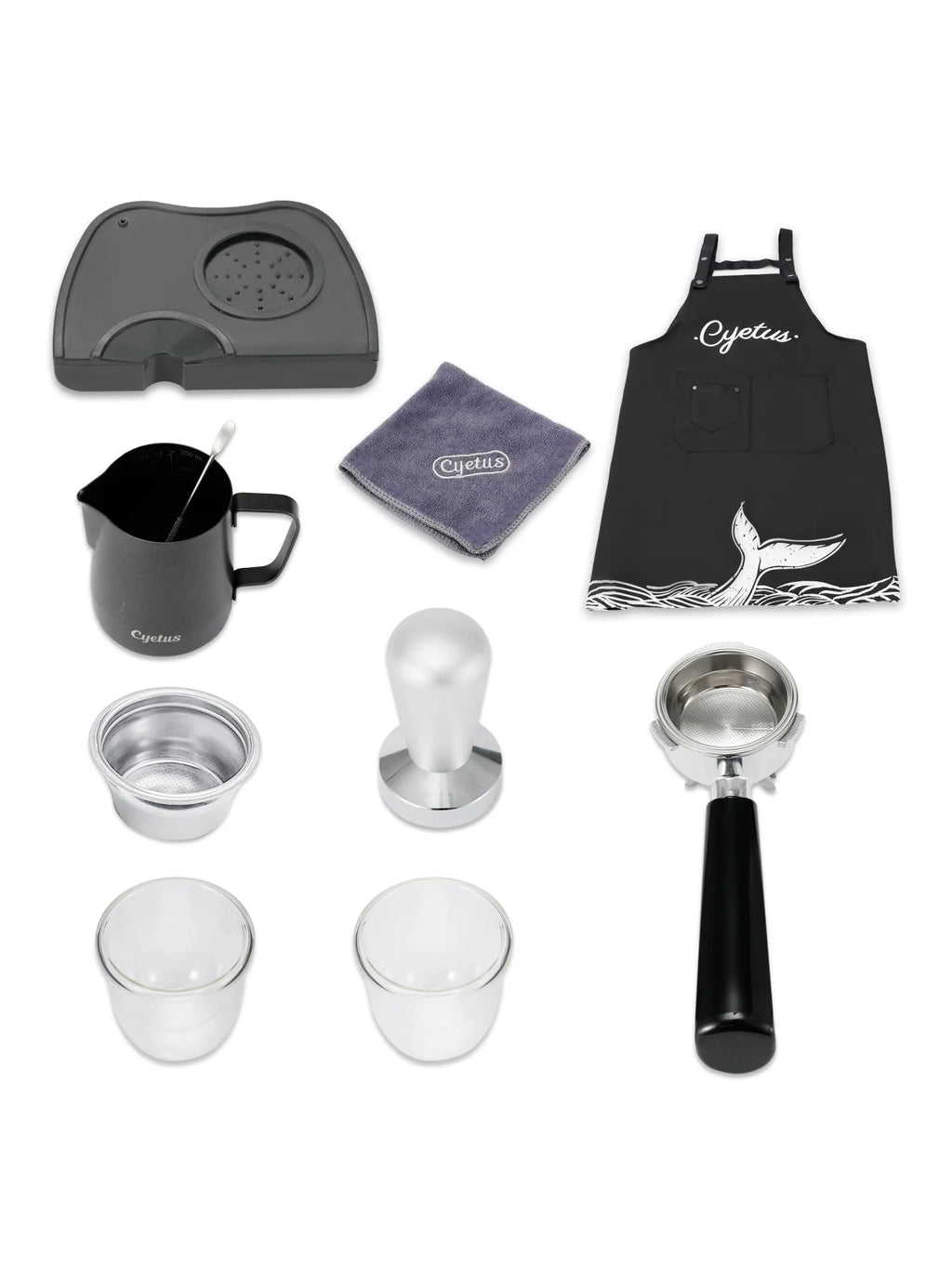 All in One Espresso Machine with Coffee Grinder and Milk Steam Wand S502