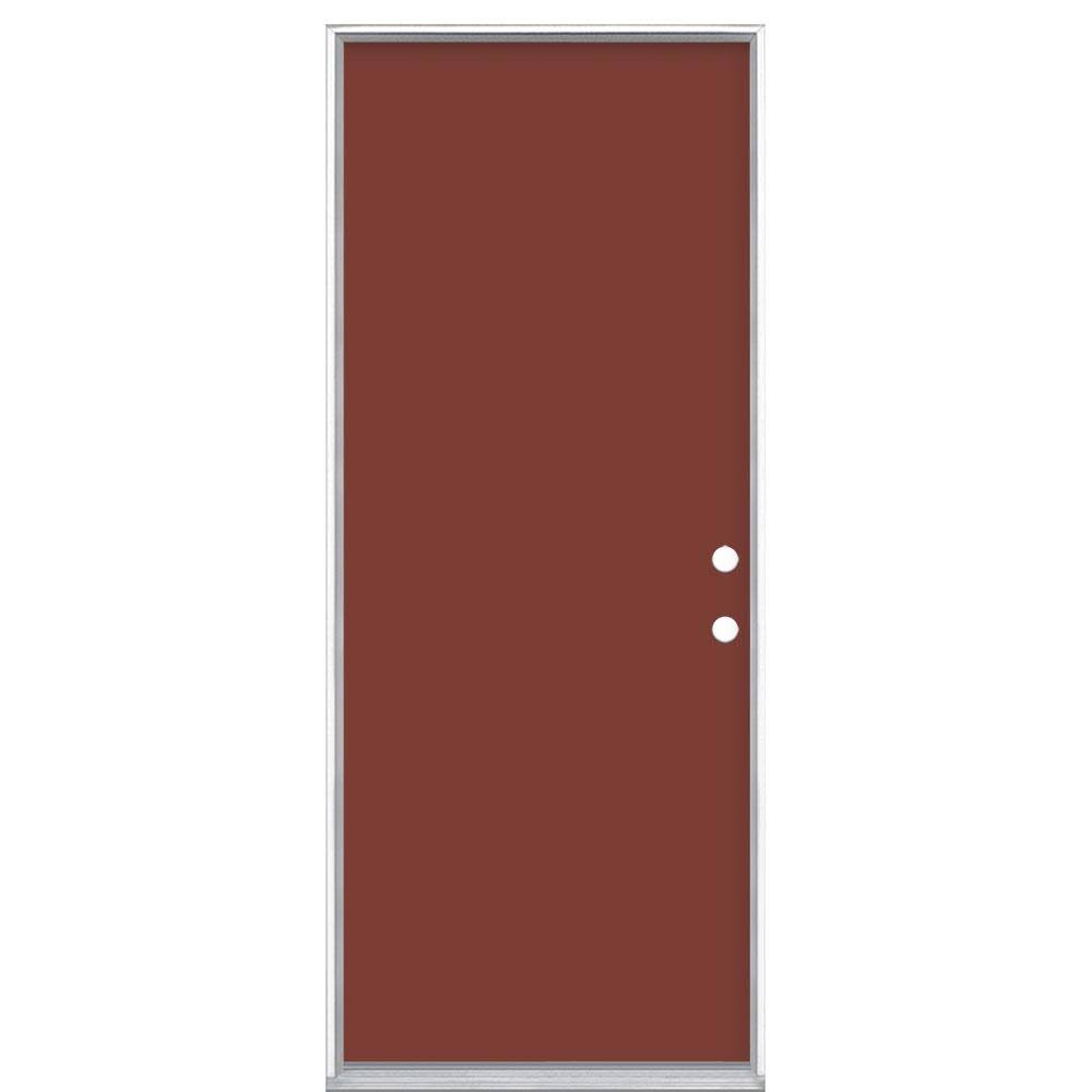 32 in. x 80 in. Painted Steel Prehung Exterior Door I11718