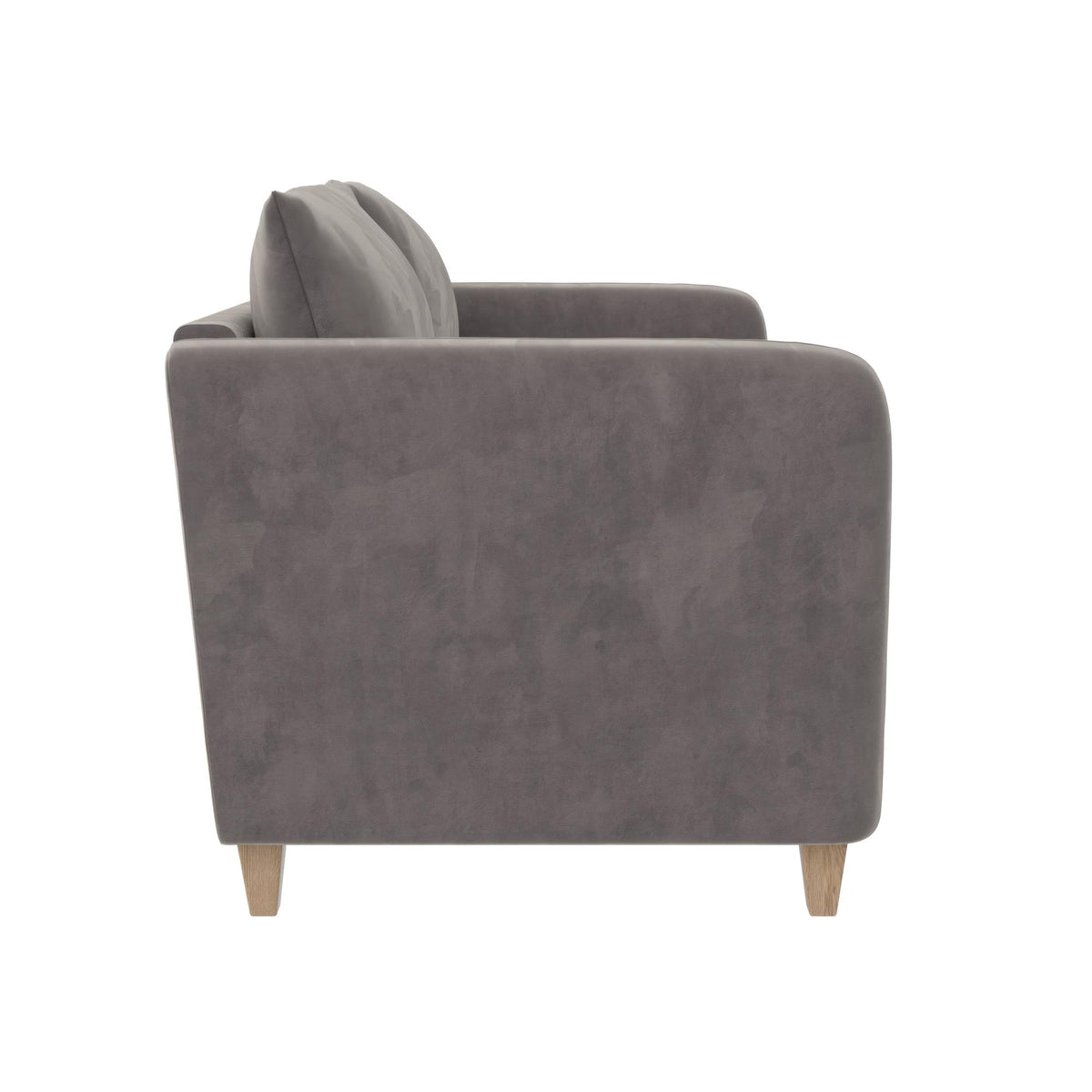 Light Gray Velvet Tufted Sofa Q5616
