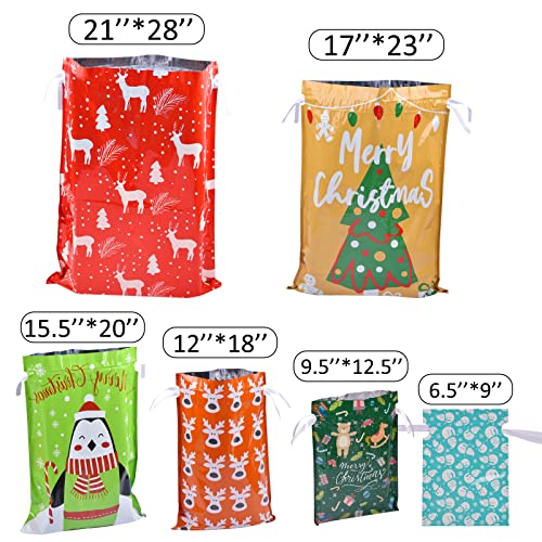 Assorted Sizes 34Pcs Christmas Gift Bags W69616