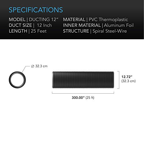 4-Inch Aluminum Ducting, 25-Feet I437