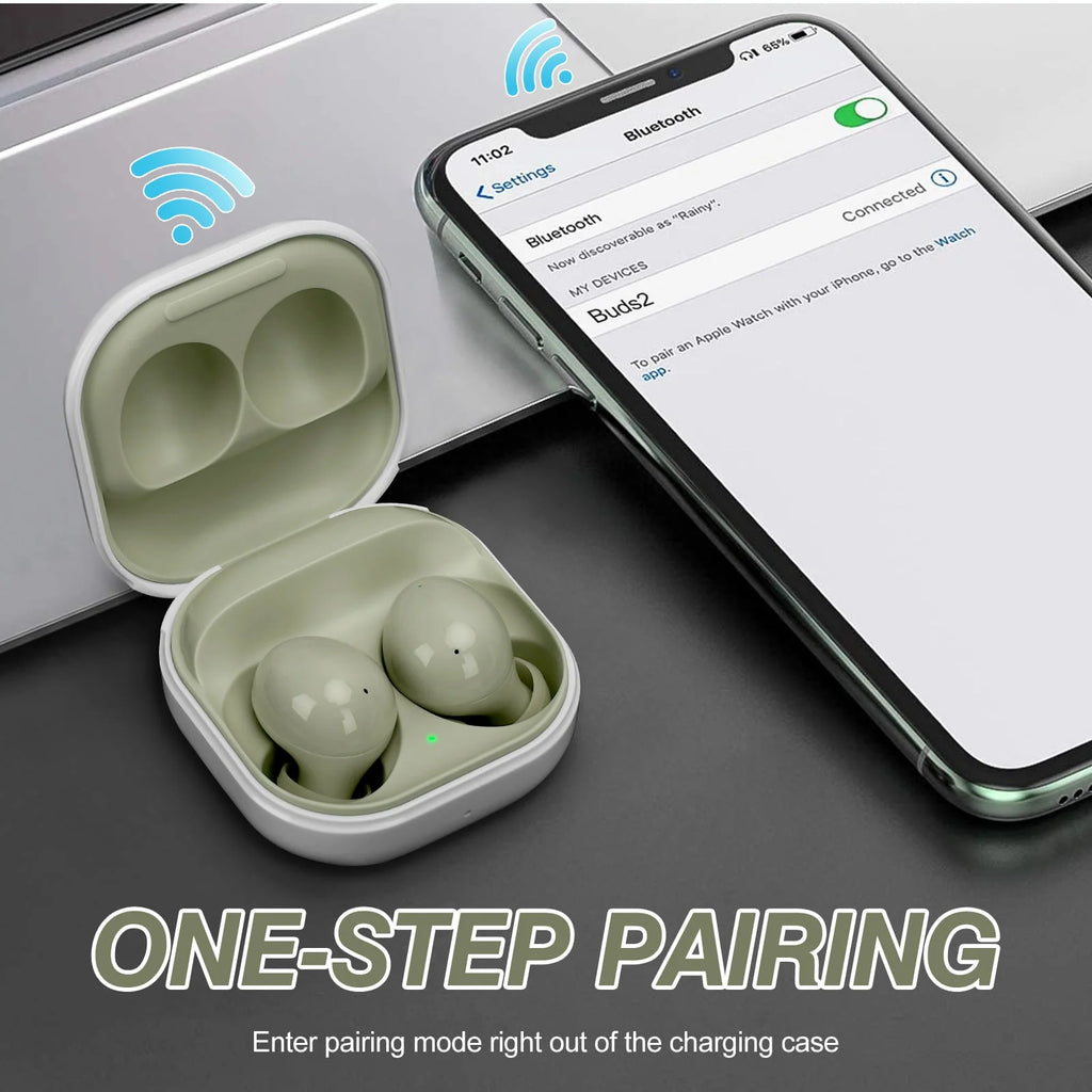 Truly Wireless Bluetooth Headphones with Noise Isolation, Dual Dynamic Microphone A3389