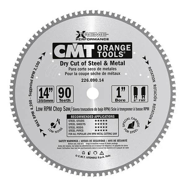 10x22 x 60 Teeth Dry Cut Steel Saw Blade C37445