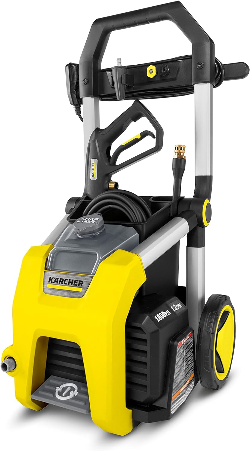 1700 PSI Electric Power Pressure Washer with 3 Nozzle Attachments C3011