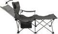 Mesh Folding Reclining Camping Chair with Carry Bag X308222