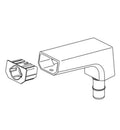 Black Stainless Pivotal Spout Assembly L96962