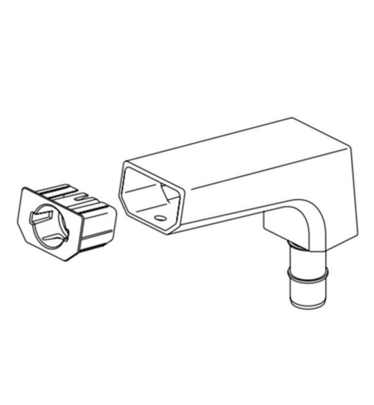 Black Stainless Pivotal Spout Assembly L96962
