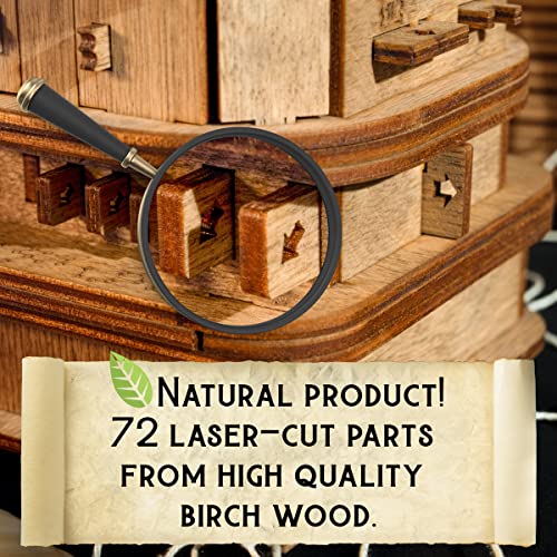 3D Wooden Puzzle Box I3373