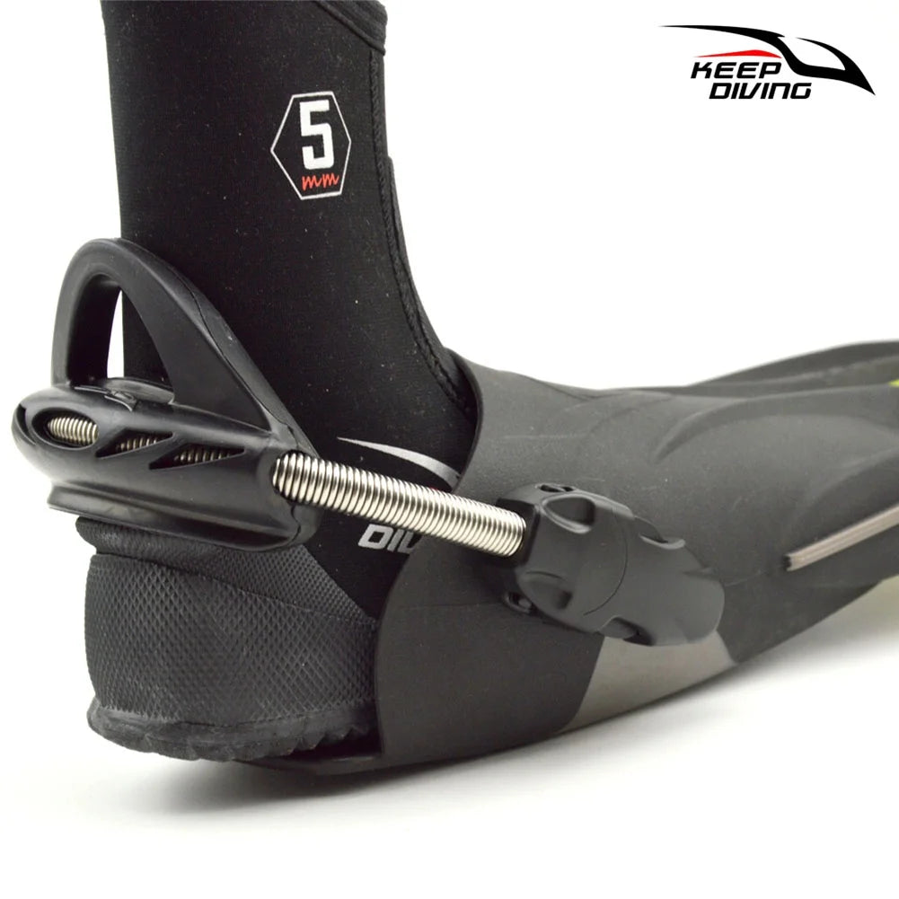 Steel Spring Heel Straps for Diving Fins (Black M) J397133