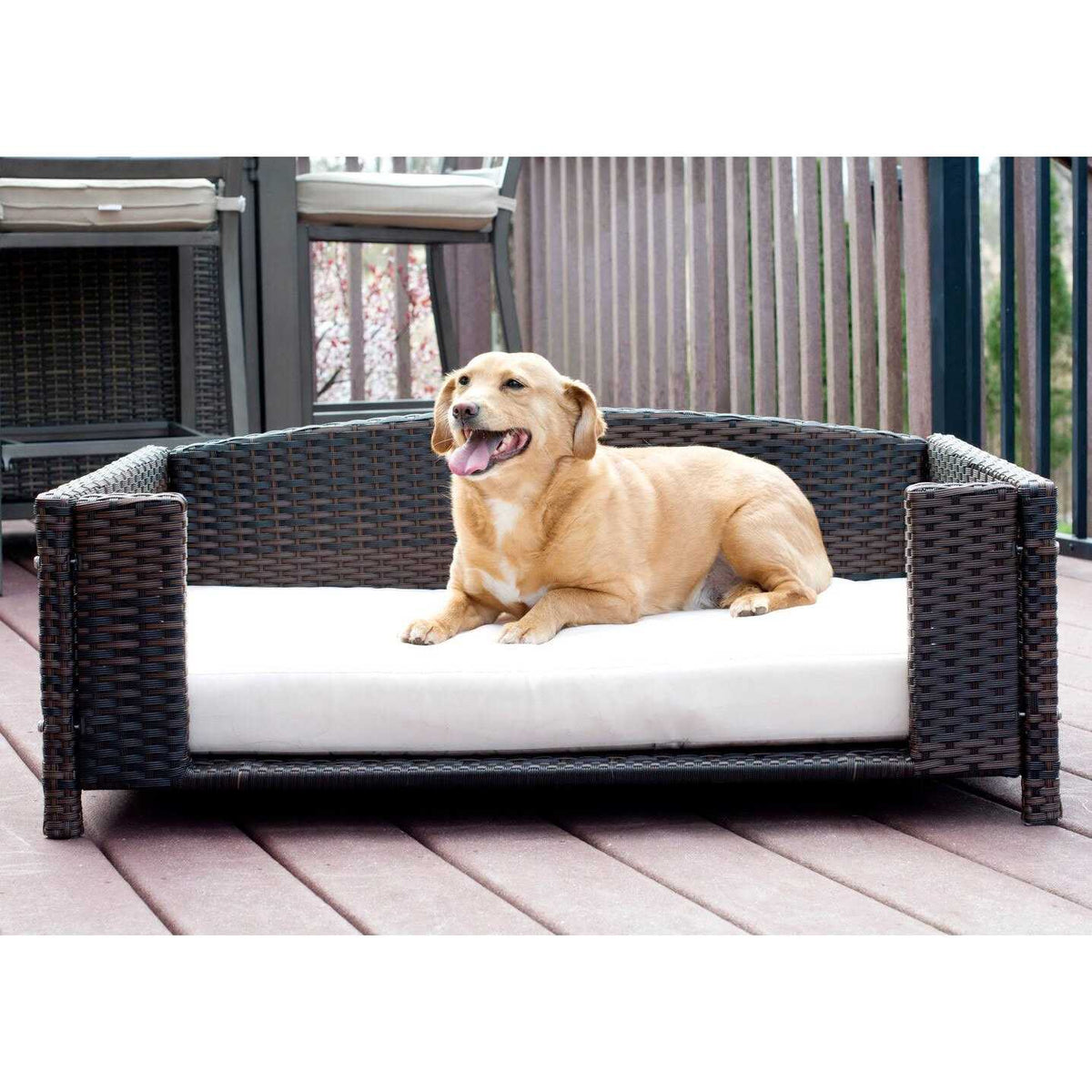 Rattan Rectangular Pet Sofa P83503