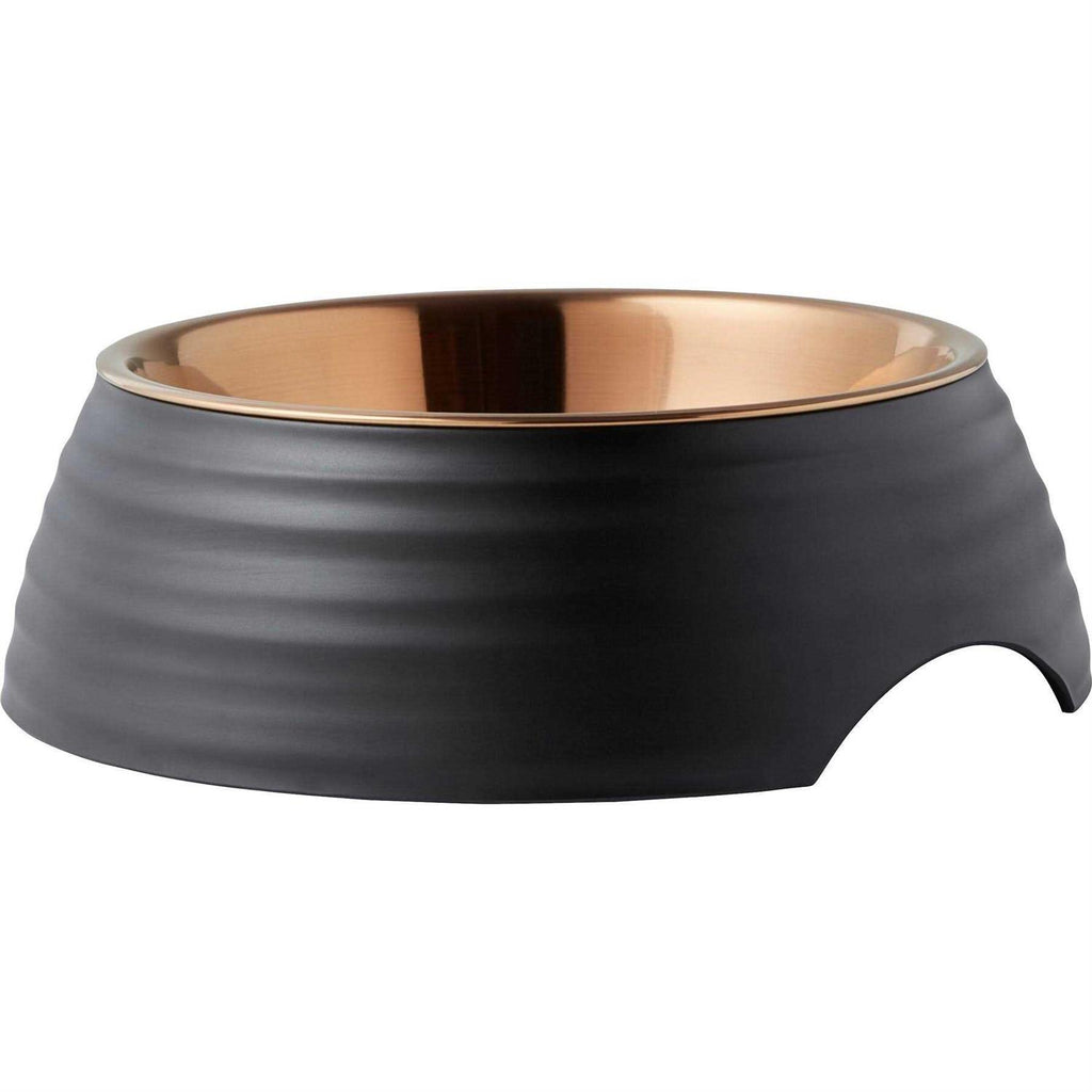 Matte Black Stainless Steel Dog & Cat Bowl S169