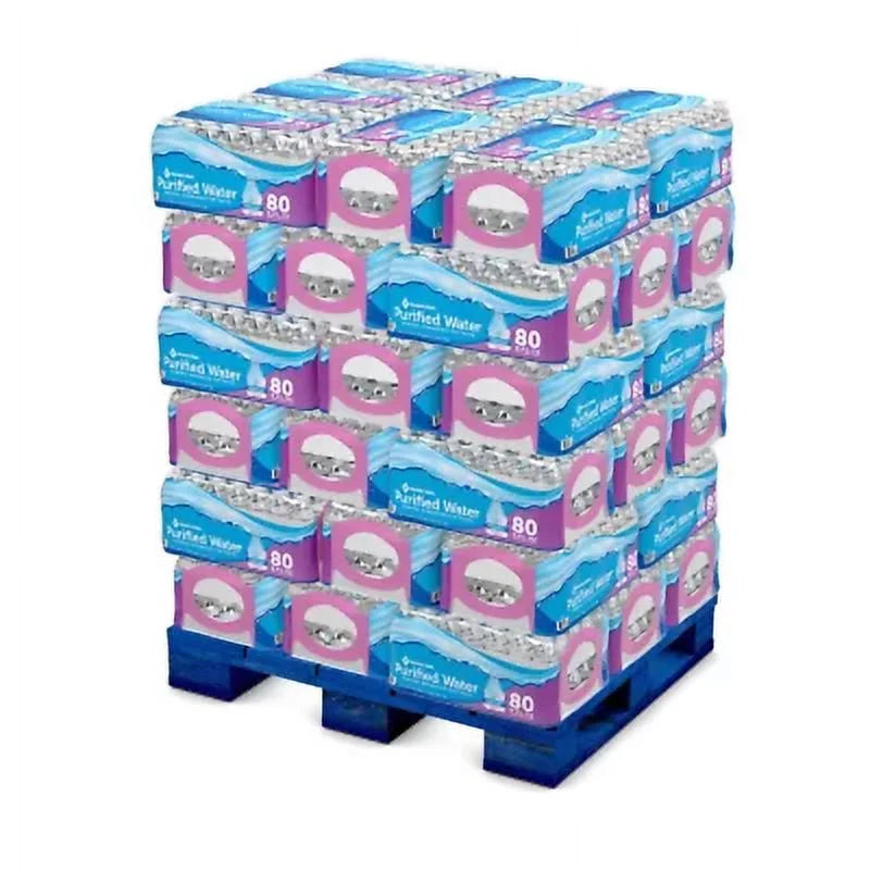 2 Pack of 80 bottle Purified Water 8 oz. Q698