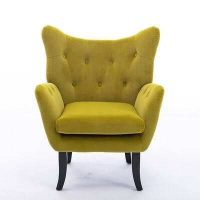 Tufted Velvet Wingback Chair T37267