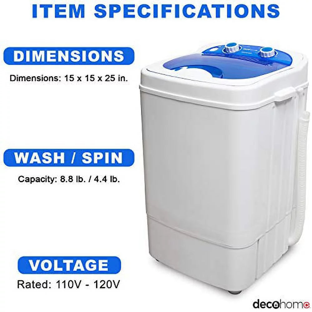 Portable Washing Machine 8.8 lb Capacity R750