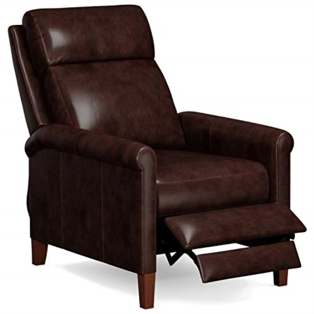 Espresso Leather Pushback Recliner A657497