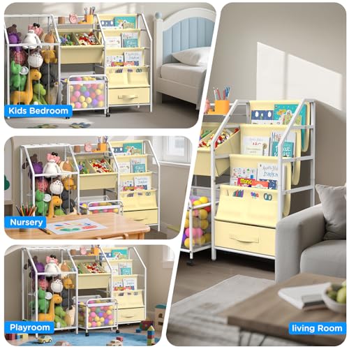 White 3 Tier Kids Bookshelf and Toy Storage M3417