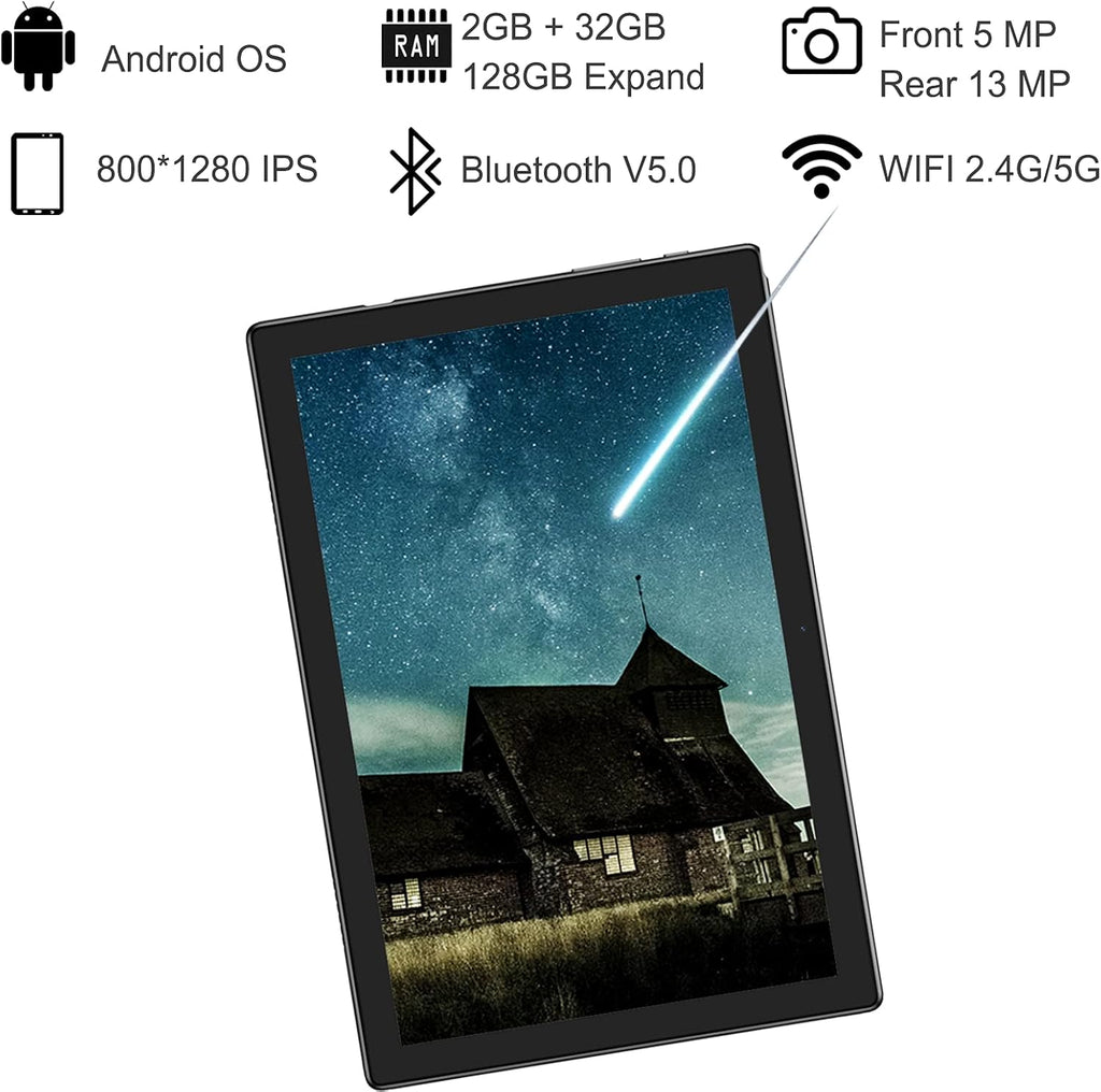 Gray 10 Inch Android Tablet with 2GB RAM 32GB ROM Y35229