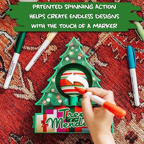 Christmas Tree DIY Ornament Decorating Kit with 8 Colorful Markers Q378