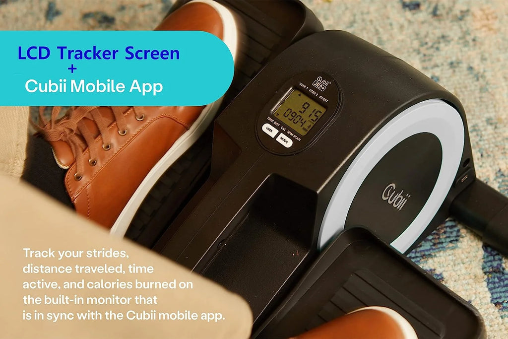 Compact Under Desk Elliptical with Non-Slip Mat B14712