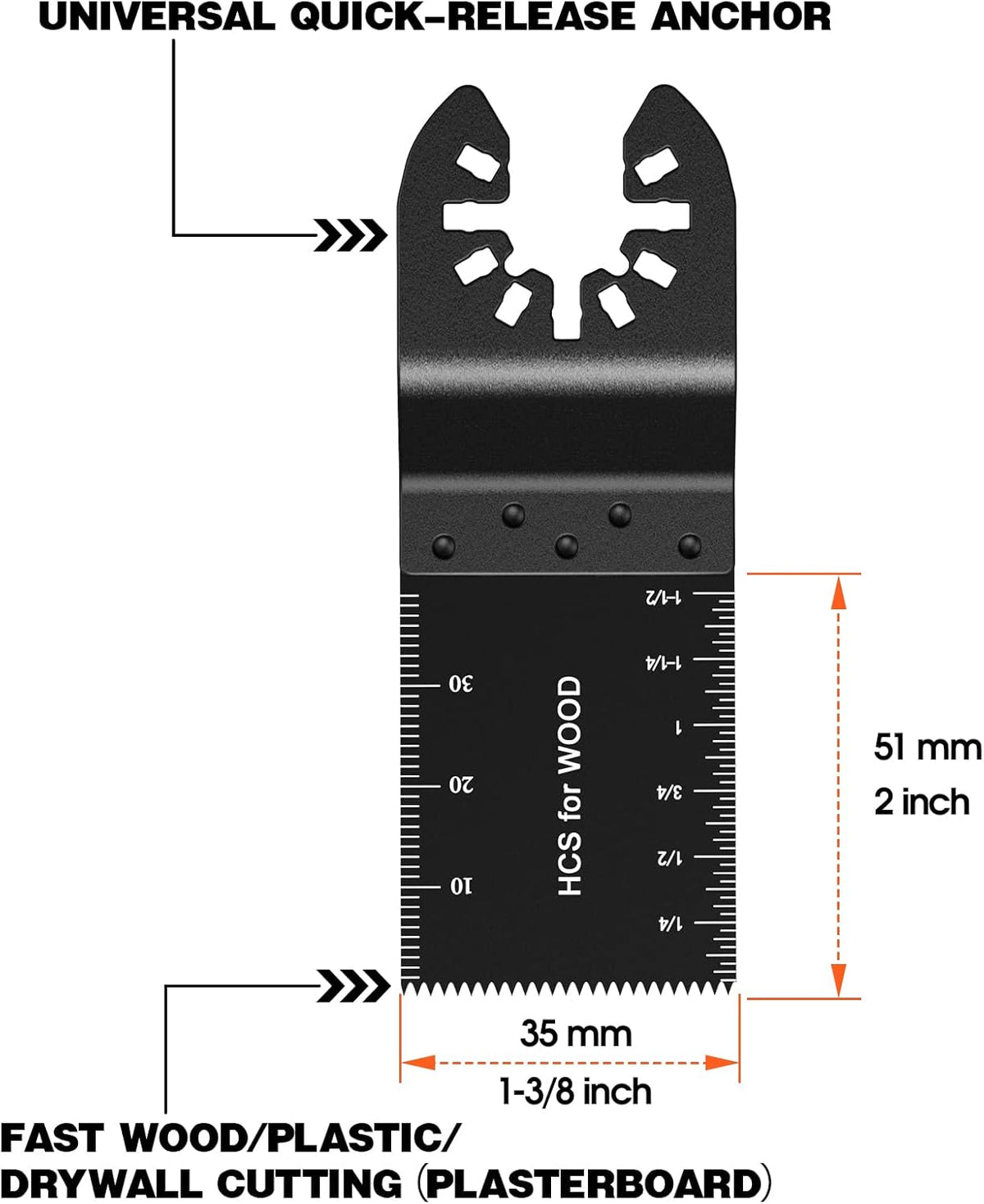 Oscillating Saw Blades Multi Tool Blades Pack of 2 Q262