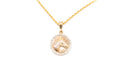 14K Bonded Gold Rope Chain Necklace with Horse Charm and Gift Box/Bag Q17269