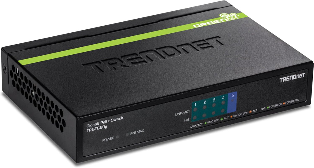 5-Port Gigabit PoE+ Switch, Black C7199