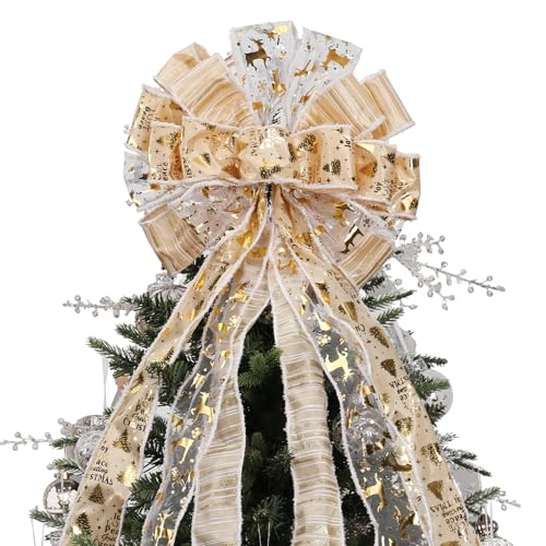Artificial Christmas Tree Topper Bow U66194