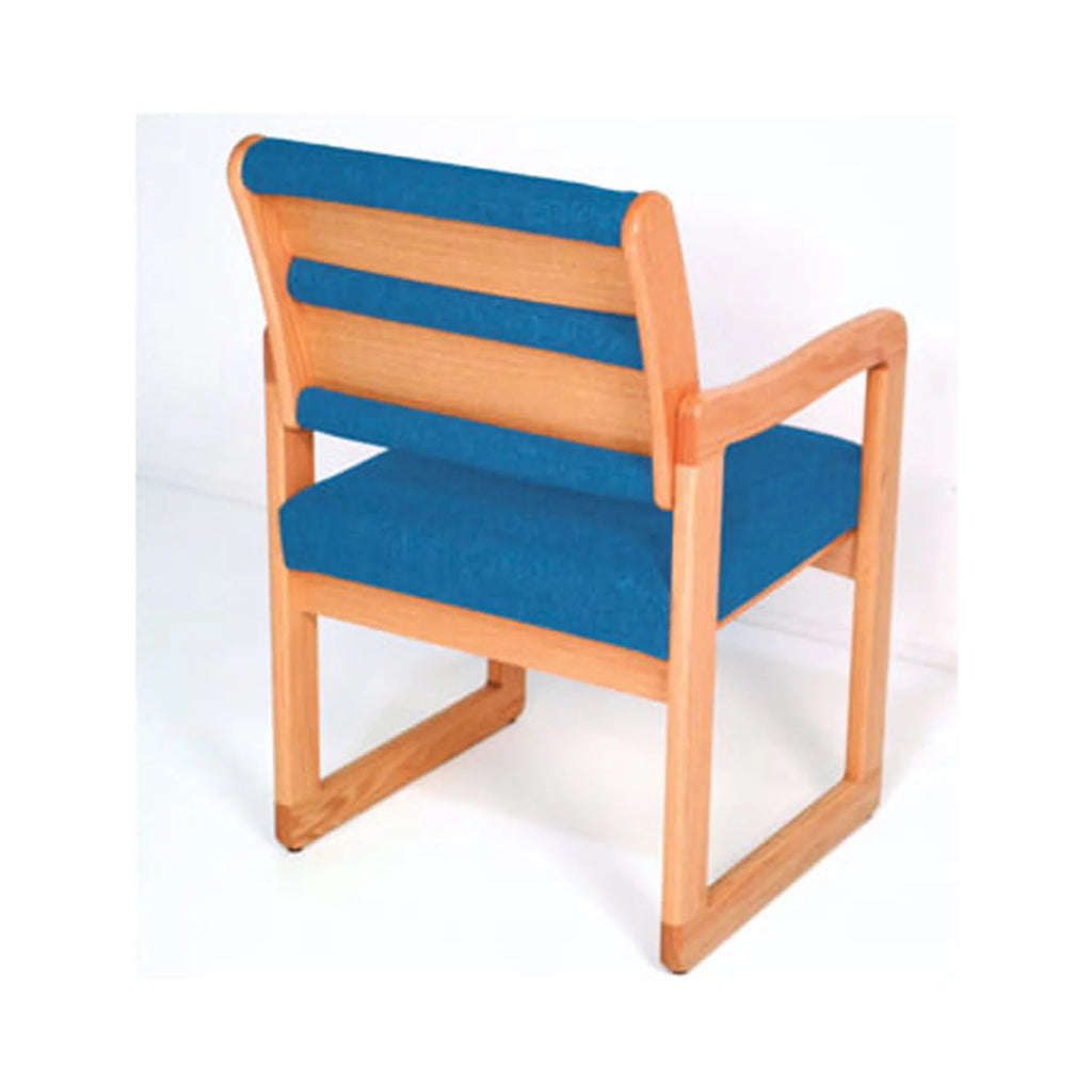 Solid Oak Sled Base Guest Chair Y462