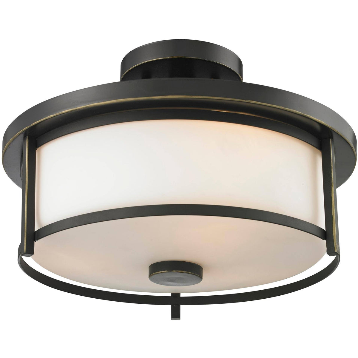 Olde Bronze 2 Light Semi-Flush Mount G783
