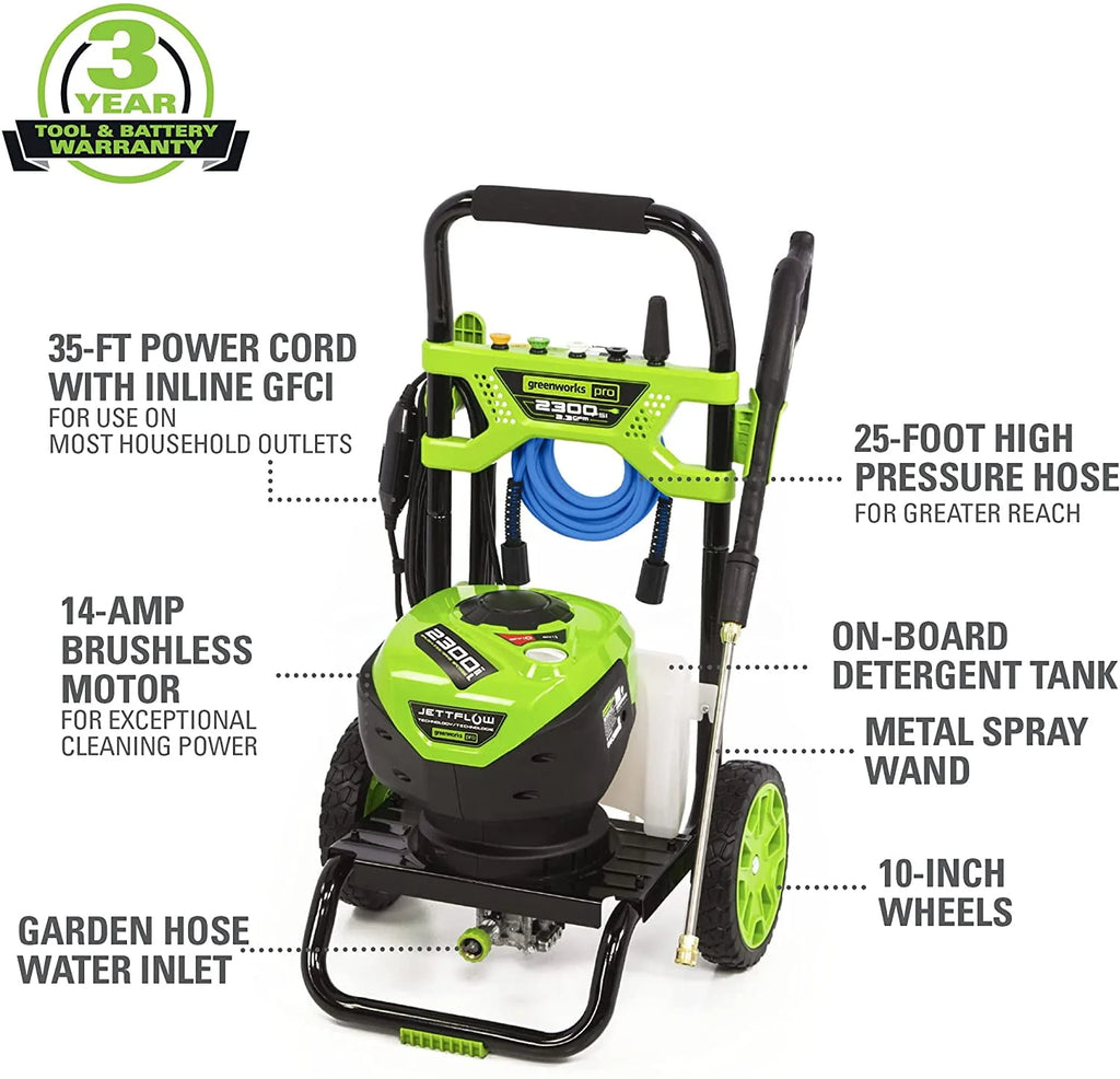 2300-PSI 14 Amp 2.3-GPM Brushless Pressure Washer O367