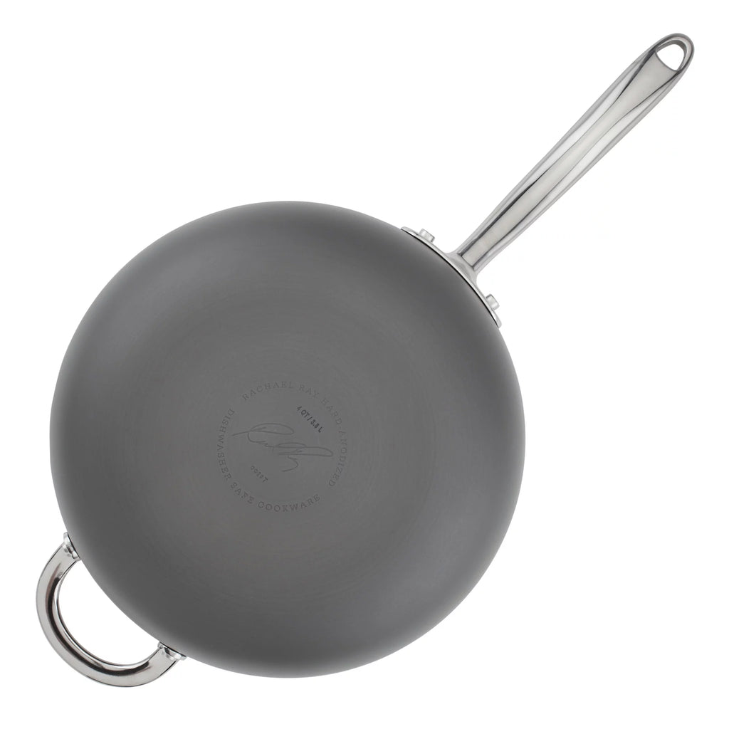 Hard Anodized Non-Stick Saucepan with Lid, 4 Quart R6917