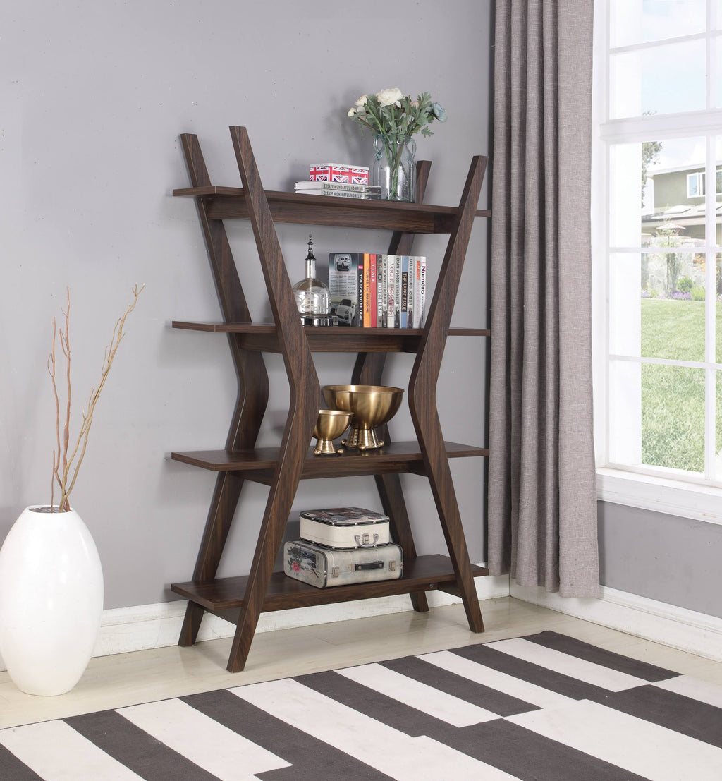 Dark Walnut Bookcase Z884