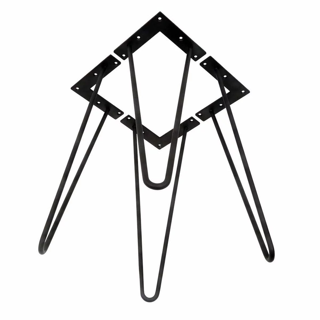 30" Heavy Duty Set Of 4 Black Hairpin Table Legs P844418