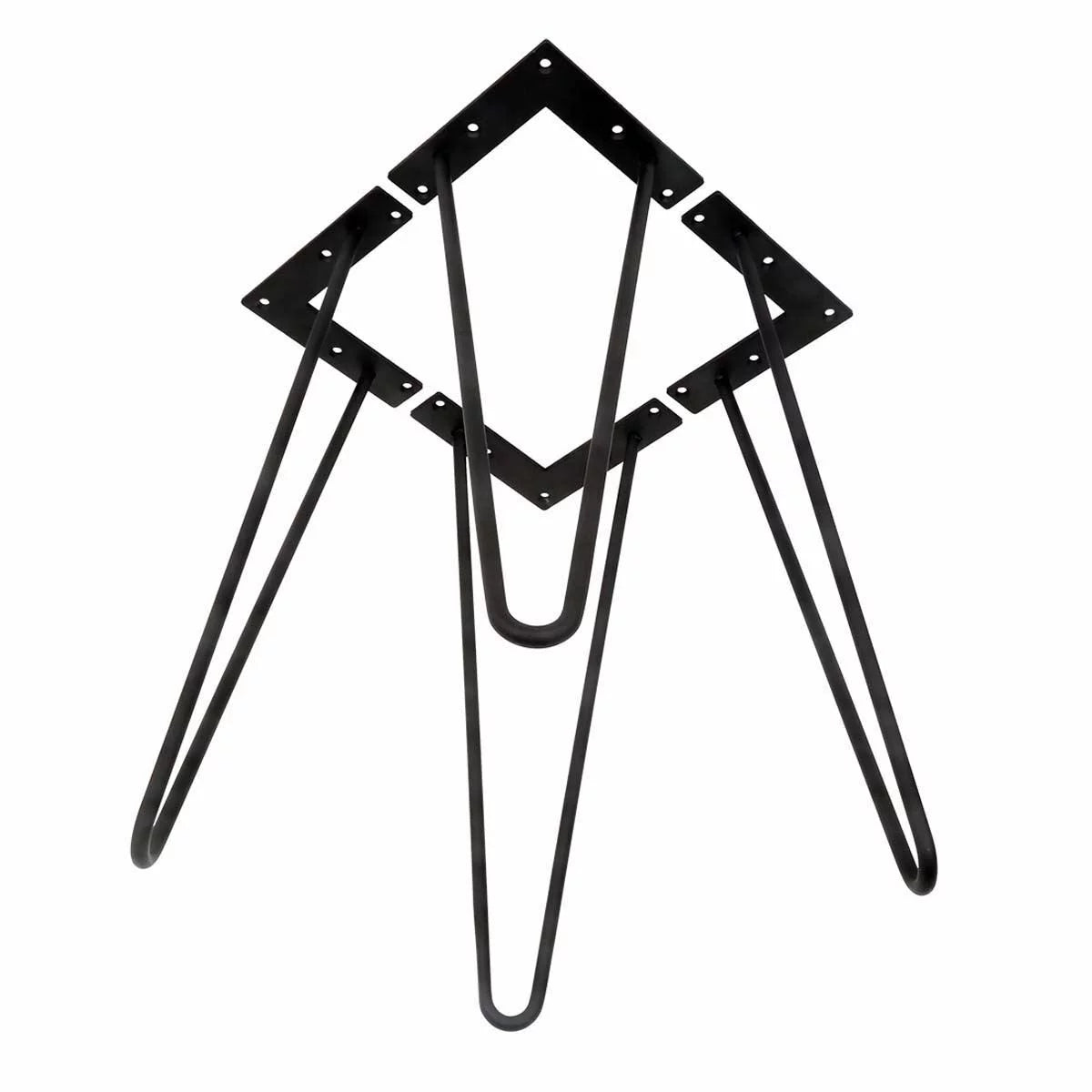 30" Heavy Duty Set Of 4 Black Hairpin Table Legs P844418