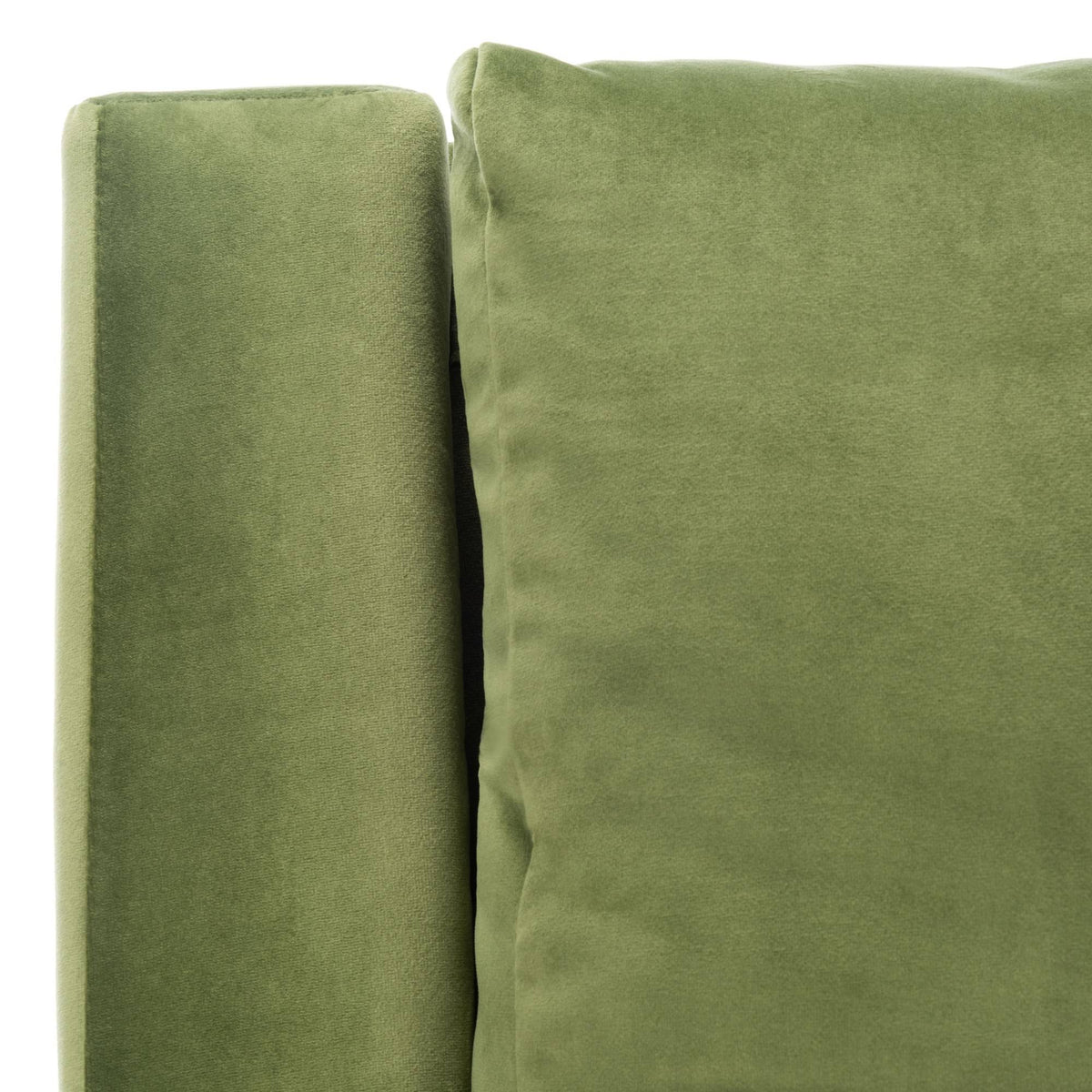 Olive Velvet Arm Chair U3539