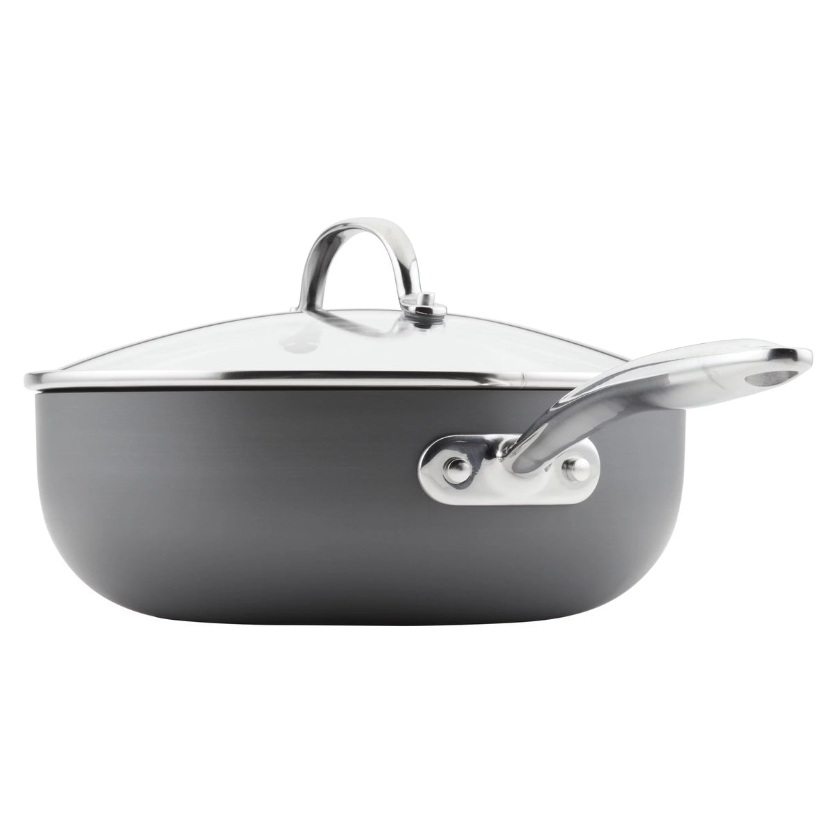 Hard Anodized Non-Stick Saucepan with Lid, 4 Quart R6917