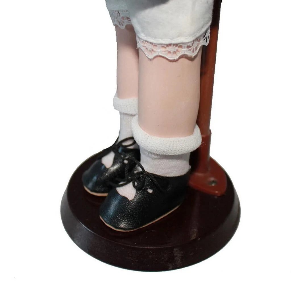 40cm Porcelain Doll with Display Stand F5161