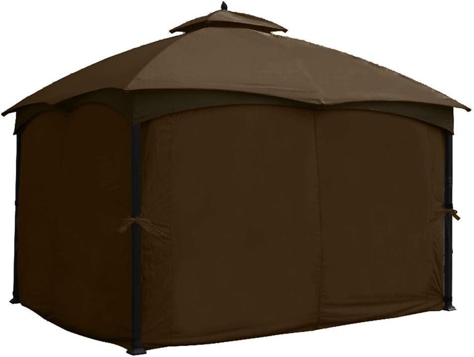 10' x 12' Gazebo Privacy Curtain Set (Beige) I14354