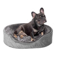 Plush Velvet Oval Dog Bed V3652