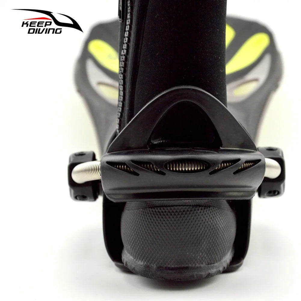 Steel Spring Heel Straps for Diving Fins (Black M) J397133