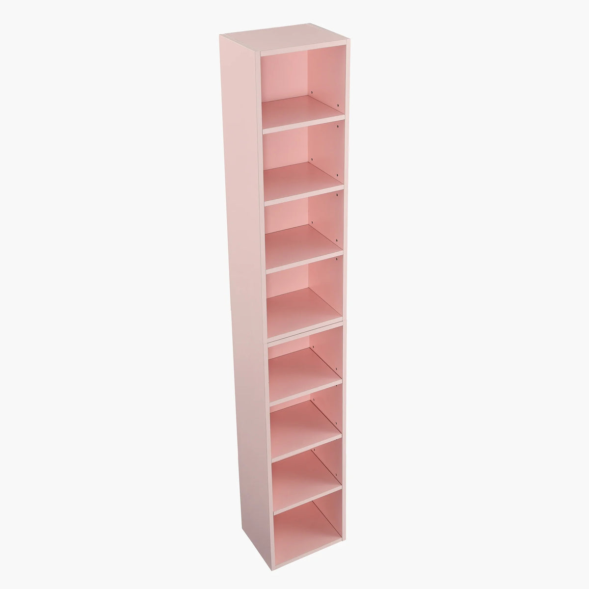 8-Tier Tall Narrow Bookcase with Adjustable Shelves E50569