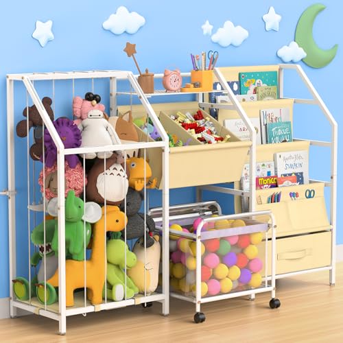 White 3 Tier Kids Bookshelf and Toy Storage M3417
