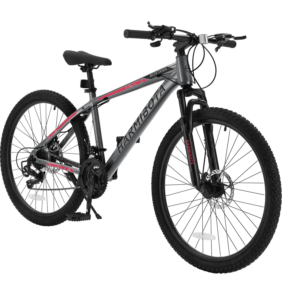26 Aluminum Mountain Bike with Disc Brakes & Suspension, Black K876958
