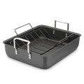 Hard Anodized 16-inch Roasting Pan with Nonstick Rack N66026