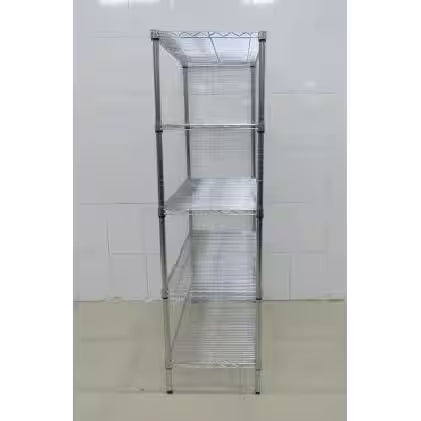 5-Tier Heavy Duty Steel Wire Shelving Unit in Chrome Q850