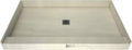 60" x 36" Center Drain Shower Pan Kit with PVC Drain and Grate J41720