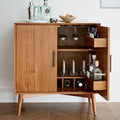 Mid-Century Bar Cabinet, Small, Acorn F873772